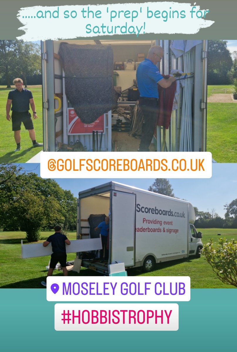 You always know it's THAT time of year when our old friends from @ScoreboardsGolf rock up!

#TheHobbis #TheHobbisTrophy #RoyHobbis #MidlandGolf #MidlandsGolf #ScoreBoards #GolfScoreBoards #WorcestershireGolfUnion #Golf #GolfNews