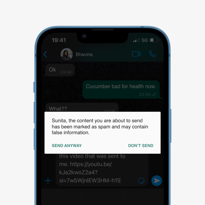 bhavinaux's tweet photo. What if...Aunties had to think twice before sending us chain messages on WhatsApp? We love you Aunty, but enough is enough! https://t.co/hz7iFRrRQW