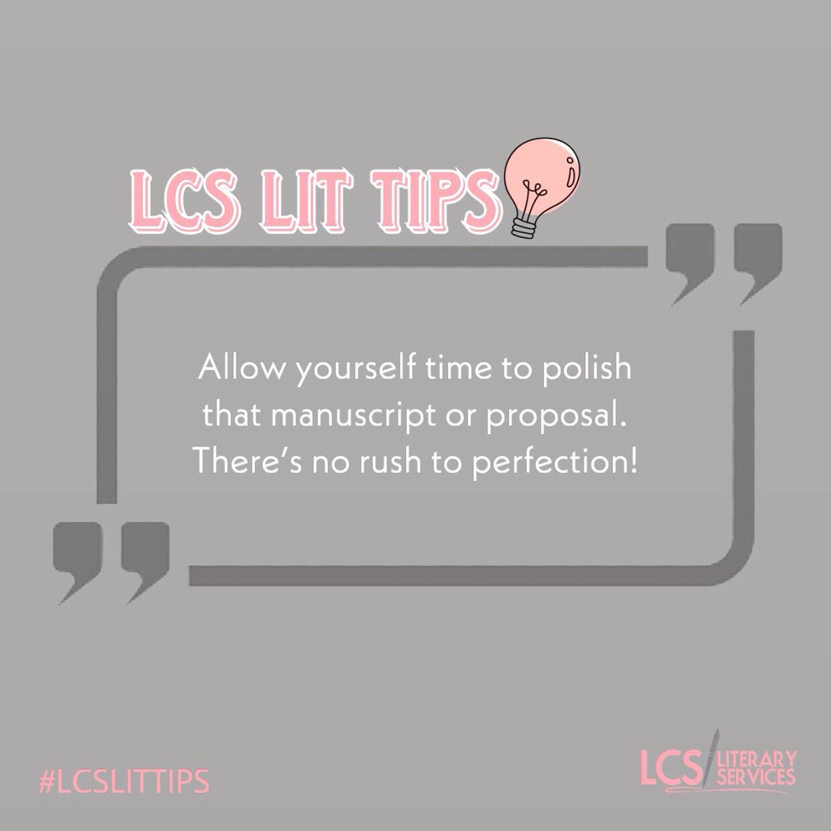 LCSLiterary's tweet photo. ⏰Every minute matters!
#LCSLitTips #bookadvice #itsnotarace #allinthedetails #writers https://t.co/tOlKNyruMt