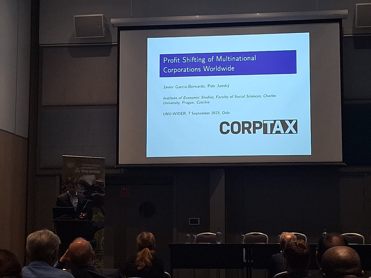 alexcobham's tweet image. Now @petr_jansky presents his joint work on profit shifting with @javiergb_com #rev4dev