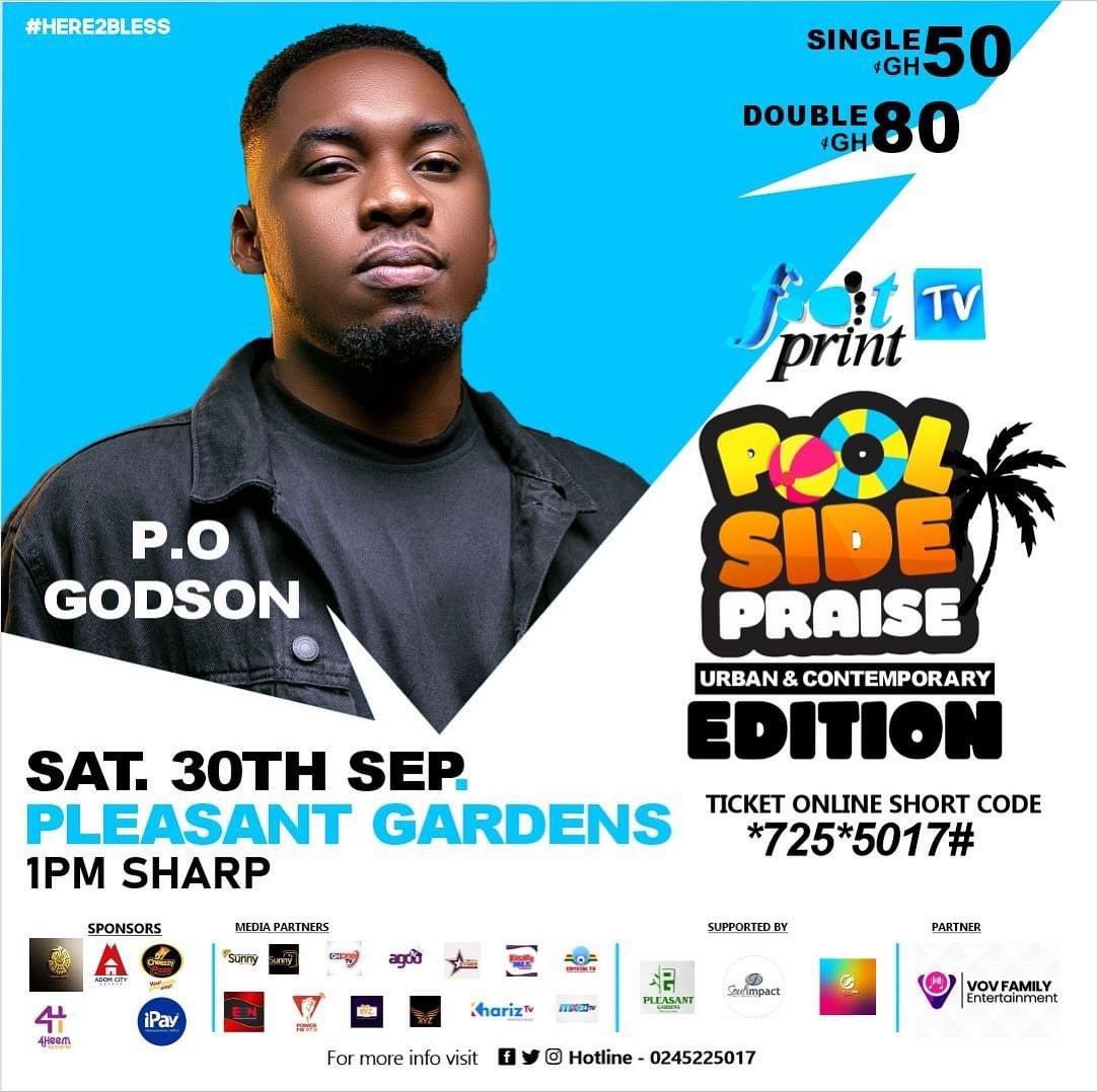 Vbuqsworld's tweet photo. Urban Gospel Act @PoGodson &amp; @iamKingzkid has a show at Footprint TV Pool Side Praise on 30th September. Hurry to get your tickets now

#vbuqsworld #blogger #poolsidepraise https://t.co/sRtoSbwupS