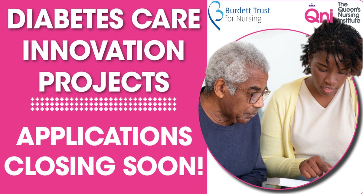 Applications for funding for projects that improve #Diabetes care, close this Tuesday 31 October.  If you're a #nurse working in the #community with such an idea, do get in touch!  Apply here: qni.org.uk/news-and-event… <a href="/BurdettTrust/">Burdett Trust 💙</a> <a href="/DrAmandaYoung/">Amanda Young</a> <a href="/firogers3/">Fiona Rogers MBA RN SCPHN SN QN</a>
