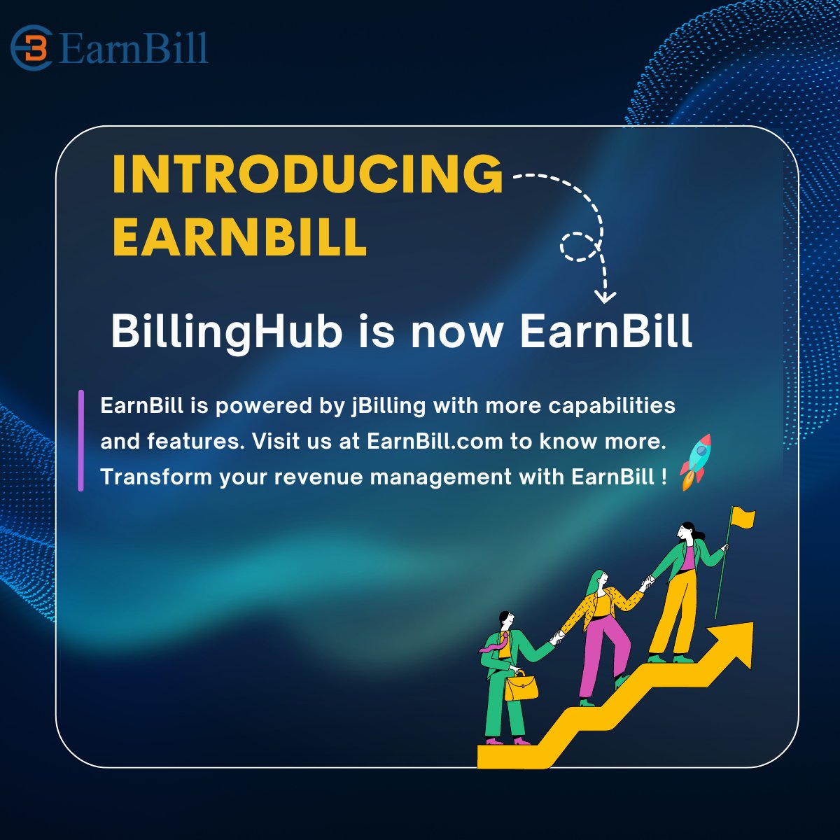 EarnBillTweets's tweet photo. #EarnBill is live now, Transform your Revenue Management with EarnBill !!

For more information, click on the below link
https://t.co/rrw2LqfYg2 

#SaaS #billingsoftware #billinghubisnowearnbill #jbilling #software #telecombilling #telco #subscribtionbilling #ocs https://t.co/kjYaOEYWsE