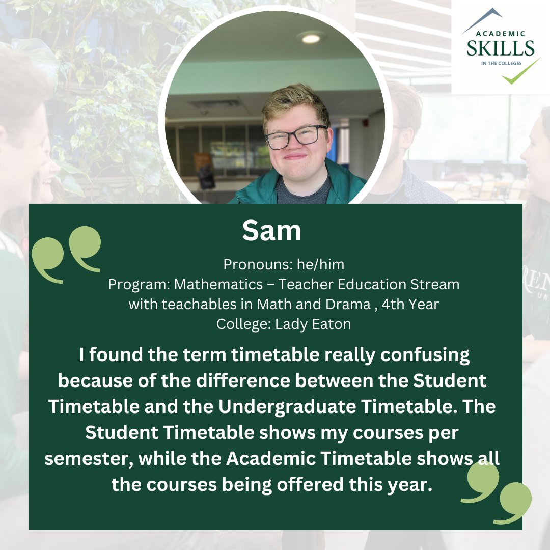 We wish all Trent students the very best for their first day of classes. Here are some academic tips shared by Trent students about words or terms they found confusing when starting out. To book with an Academic Skills Instructor: trentu.ca/sep