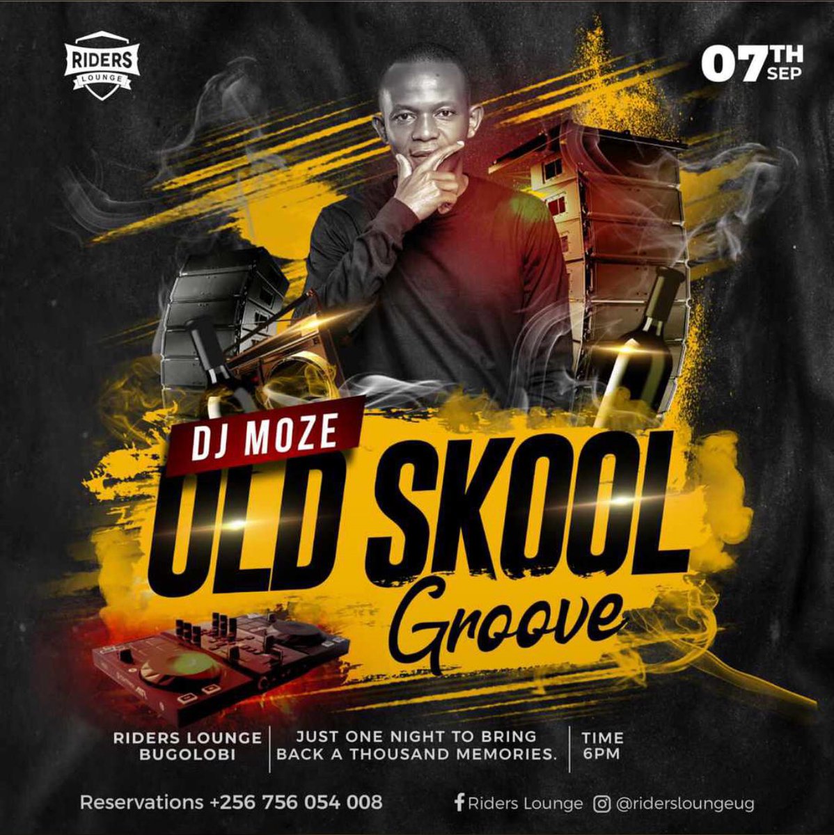 Pearlwontmiss's tweet photo. Grooving the Night with Old Skool Music Vibes from Dj Moze At @RidersUganda Bugolobi [ Village Mall - 1st Floor ]

It’s one night to bring back a thousand memories to life.
#RidersLounge #RidersBugolobi #RidersExperience
TIME: 6PM https://t.co/sWfEaF9QYx