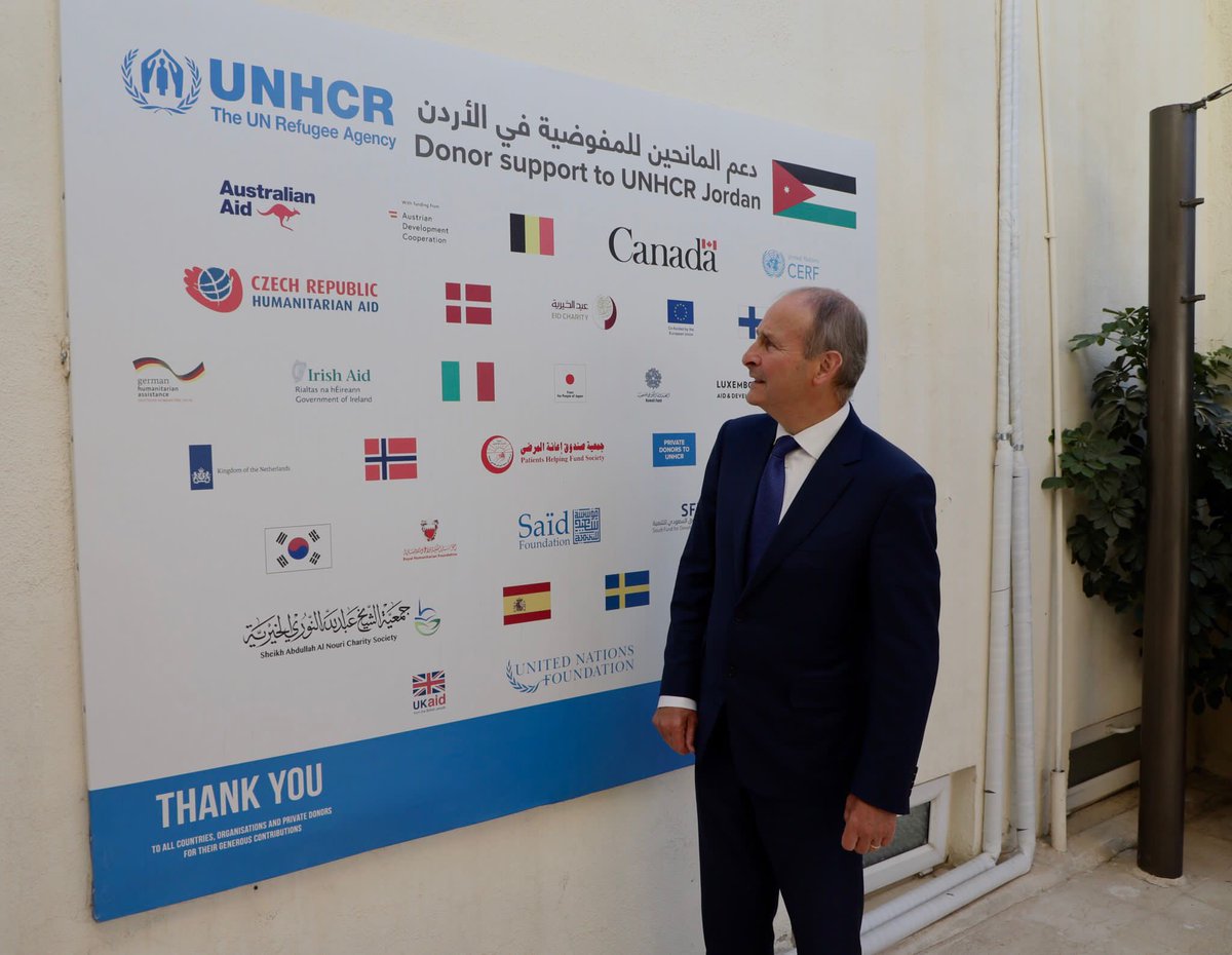 Welcome opportunity to see first-hand the work of UN agencies here in Jordan, and to hear directly from refugees on the challenges they face. 

Ireland has contributed €245m towards the Syrian crisis. We will continue our support for vulnerable people in need.