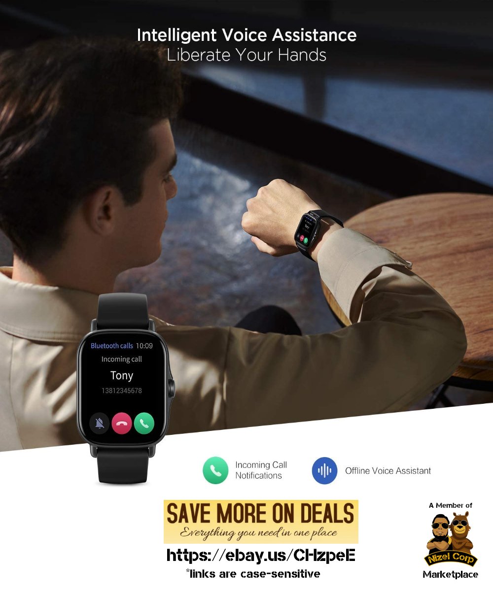 #promotion #advertisement These smartwatches are going fast due to this unbelievable deal on @eBay Check out the #deal here: ebay.us/CHzpeE *Links are case-sensitive #affiliate #sale #savemoreondeals #smartwatch #tech #nizeldotco #nizelco
