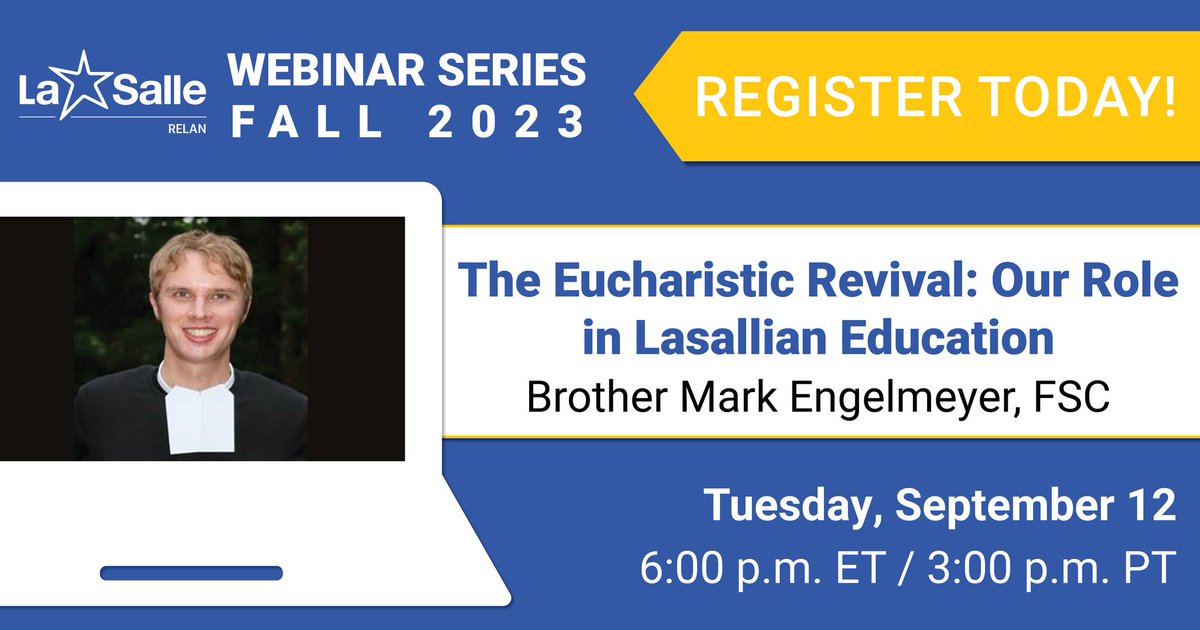 Br. Mark, one of the Brothers featured in video, will be sharing about Eucharistic Revival next week! Get to know the Brothers and their spirituality and charism. #Catholic #Lasallian #moreFSC #BeBrother #EucharisticRevival #vocation Learn more &amp; register lasallian.info