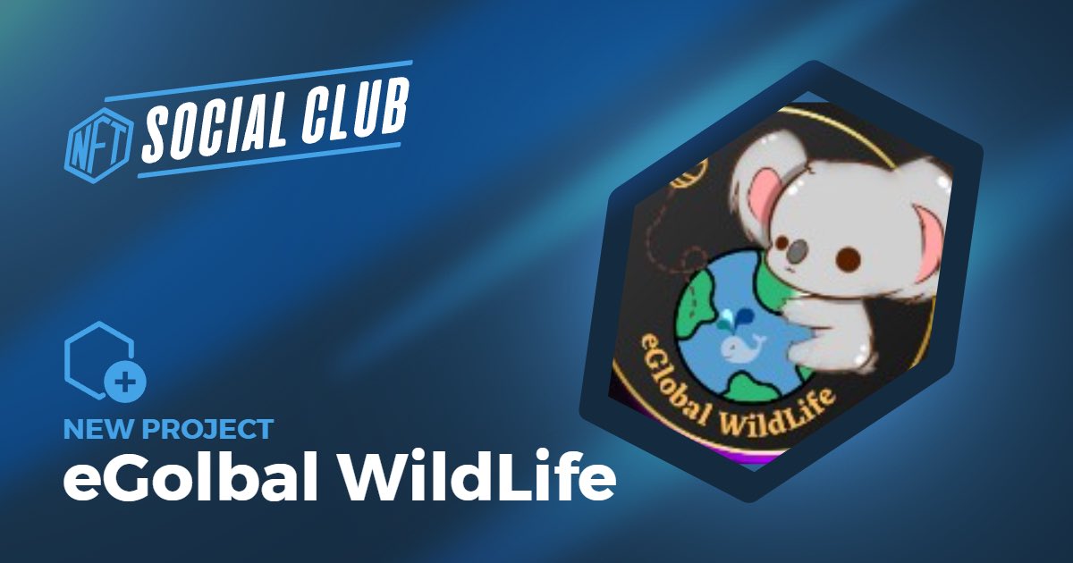 NFT_Social_Club's tweet photo. #NFTCollection #Newproject
🔥New project now available on #NFTSocialClub
💎Project: eGlobal WildLife @egwl_NFT
Supply : 15’000 SFT
👋Welcome onboard
#NFTProject #mvx #mvxNFT #NFTCommunity https://t.co/kQP0xn1b8v