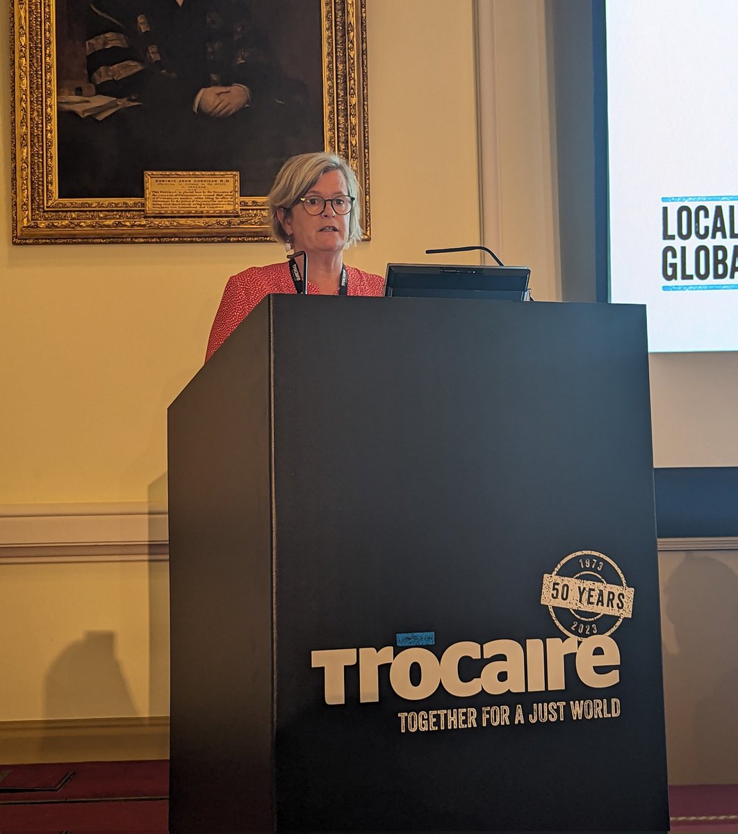 Trócaire's Sorcha Fennell opens this afternoon's session, sharing some stats: “Today, only 3.2% live in countries with open civic space, while 42.2% face repression, and 28.5% experience closed space.