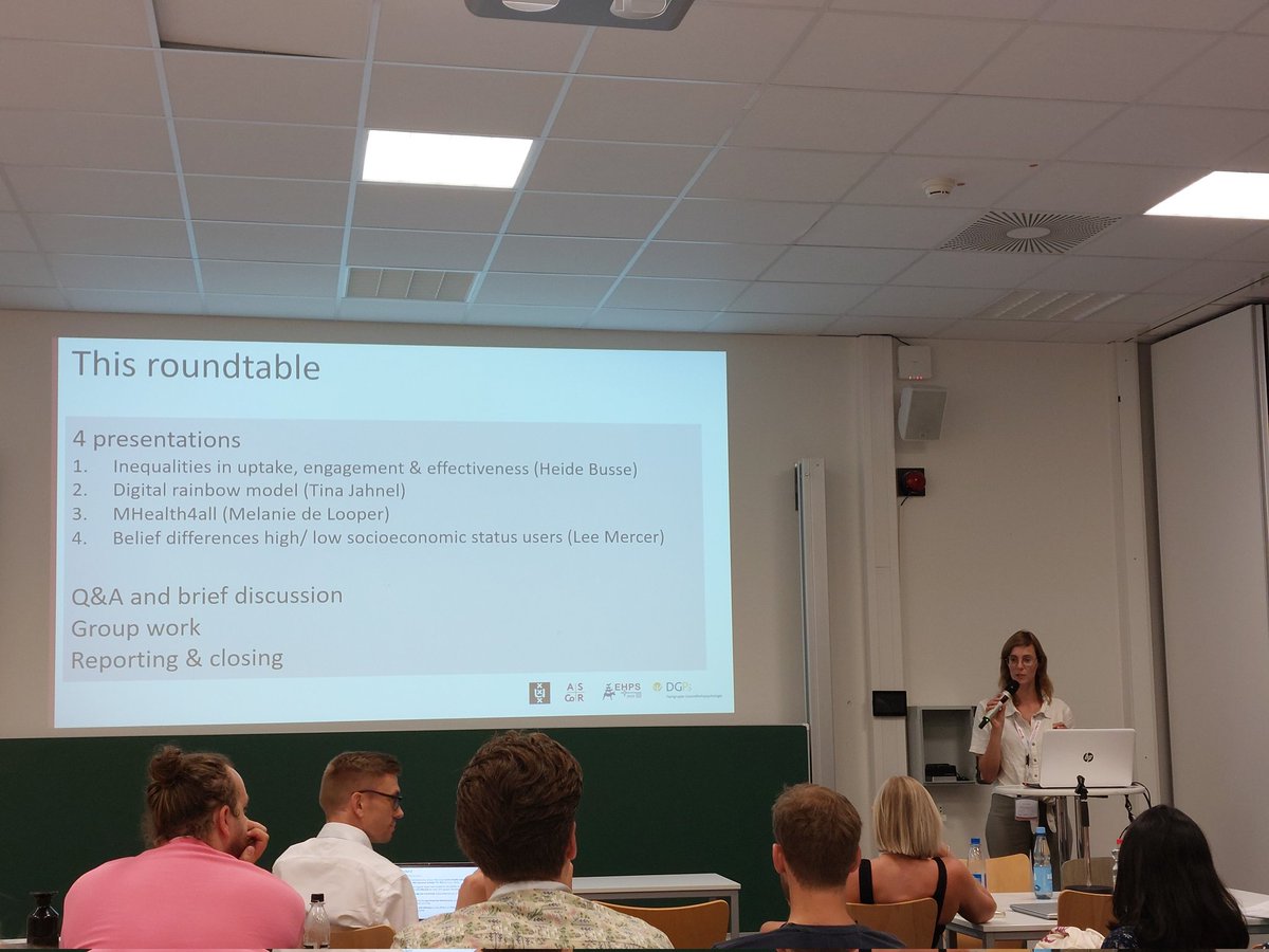 Another contribution @ehps2023 by @ACHC_UvA_ member @smit_eline: a roundtable session on how to tackle the #digitalhealth divide, today at 2.00 pm in B1410 #EHPS2023