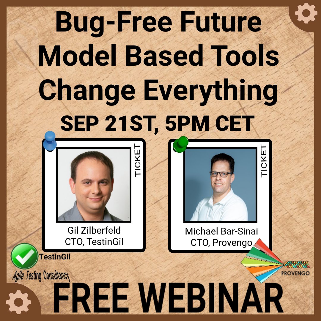 gil_zilberfeld's tweet image. Simple scenarios require simple models.
Can we build better complex models?
That's the subject of the next webinar.
us02web.zoom.us/webinar/regist…
#testing #apitesting #modelbasedtesting #models #tdd #bdd