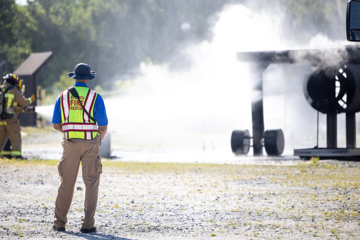 Atlanta Airport (@atlairport) on Twitter photo Attention: The Fire Training Center at #ATL will conduct a training exercise today. Heavy smoke and flames may be visible during the event.
<a href="/ATLFirerescue/">Atlanta Fire Rescue</a> Attention: The Fire Training Center at #ATL will conduct a training exercise today. Heavy smoke and flames may be visible during the event.
<a href="/ATLFirerescue/">Atlanta Fire Rescue</a>