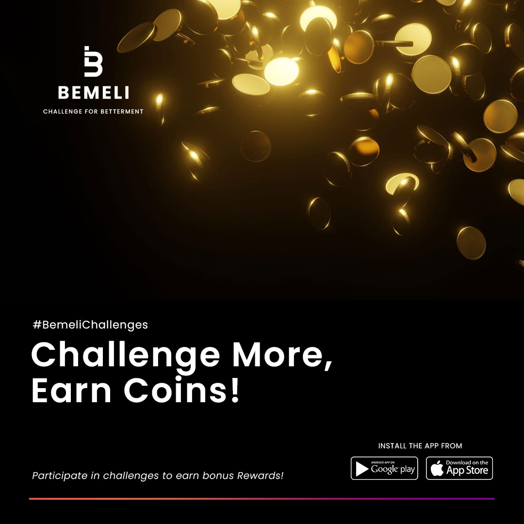bemeliapp's tweet photo. Ready to take on new challenges and earn coins along the way? Download the BEMELI to participate in socially positive challenges. 
Play Store: https://t.co/PZRweYcPCH
App store: https://t.co/L67JwM9sU2
#bemeli #bemelicoins #challenges #earncoin #rewards #rewardpoints #positiveapp https://t.co/Ot9WRmq05b