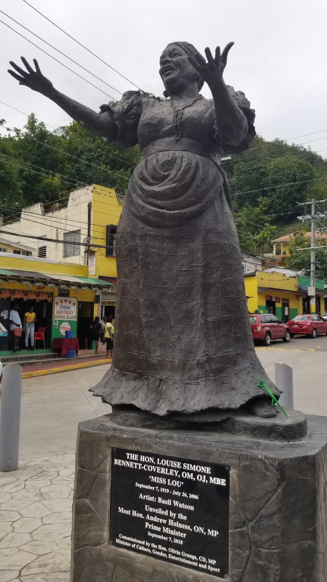 104 years old today 💫. Clap yuhself, Louise Bennett-Coverley! Tings still no too bright inna Jamaica/
Bickle still no nuff/
Mi dear, mek we gwaan same way/ Caah we know seh dutty tough.  #HappyBirthday #MissLou #WalkGood You are a true hero.🇯🇲