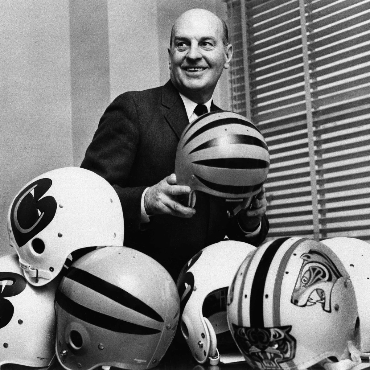 Bengals's tweet photo. Happy Birthday to our founder, Paul Brown 🧡 https://t.co/mqg1v7JBZA