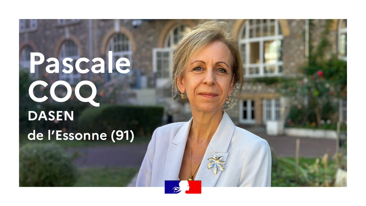 #VieAcadémique L'académie souhaite la bienvenue à Pascale COQ, nouvelle directrice académique des services de l’Éducation nationale de l’Essonne (91), qui s’est exprimée pour la #Rentrée2023. Découvrez son discours ➡️ dailymotion.com/video/x8nmja9