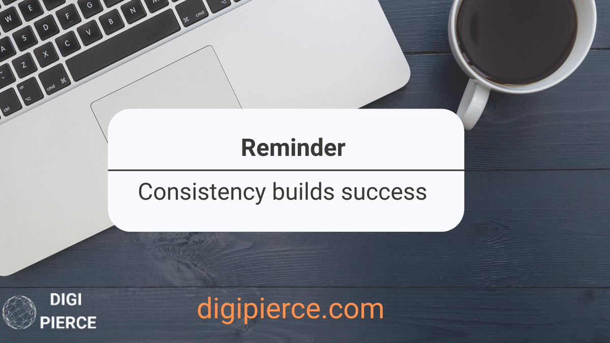 digipierce's tweet photo. Consistency is key in the world of digital marketing! Regular posting isn't just about quantity, it's about building trust, visibility, and long-term success. Keep at it, marketers! 🔑🚀 #ConsistencyWins #DigitalMarketingTips #BrandBuilding https://t.co/89GgeHePWT