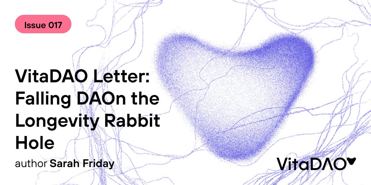 vitadao's tweet photo. Hot off the press🔥 - VitaDAO Letter: Falling DAOn the Longevity Rabbit Hole🍁

Check out our newsletter and learn about: 
• The Latest VITA-FAST Updates
• How to become a VitaDAO Delegate
and many more👇
https://t.co/L1Oboage2o https://t.co/ZRzy4SGTAi