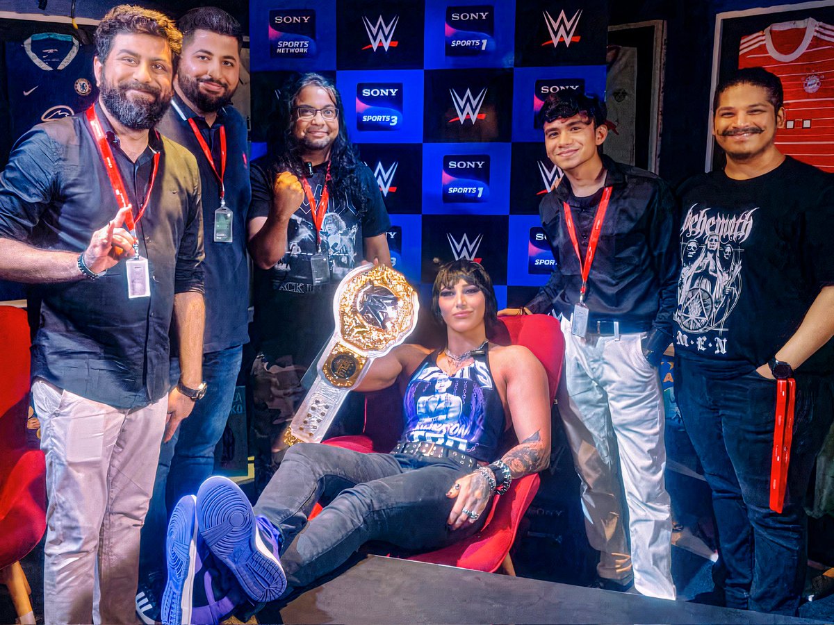 Sportskeeda Team caught up with the Women's World Champion <a href="/RheaRipley_WWE/">RheaRipley_WWE</a> on her visit to India for the #SuperstarSpectacle event!
<a href="/SonySportsNetwk/">Sony Sports Network</a>