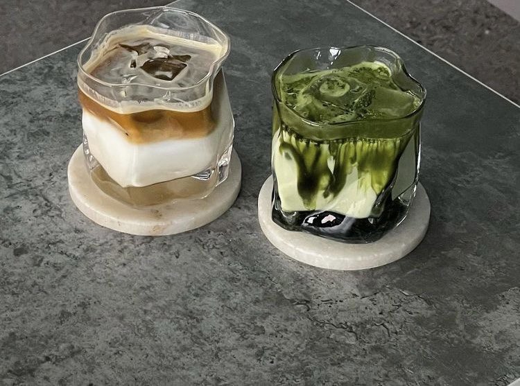 chanelkake's tweet photo. matcha + coffee ♡ https://t.co/37GeUCVT8m