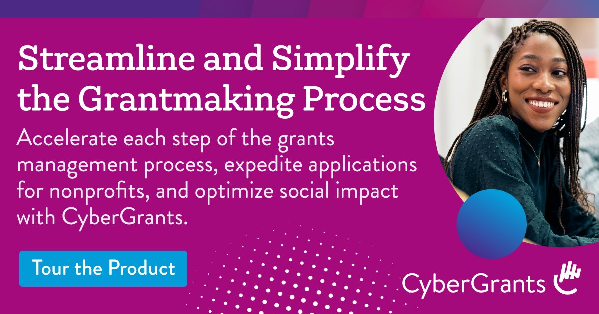 CyberGrants is now Bonterra (@cybergrants) on Twitter photo The grant management process is often manual and complex, involving multiple steps and layers of approval. Luckily, with <a href="/CyberGrants/">CyberGrants is now Bonterra</a> you can streamline processes and reduce administrative burden for your teams.
👀 Tour the product and see for yourself: brnw.ch/21wCmpQ The grant management process is often manual and complex, involving multiple steps and layers of approval. Luckily, with <a href="/CyberGrants/">CyberGrants is now Bonterra</a> you can streamline processes and reduce administrative burden for your teams.
👀 Tour the product and see for yourself: brnw.ch/21wCmpQ