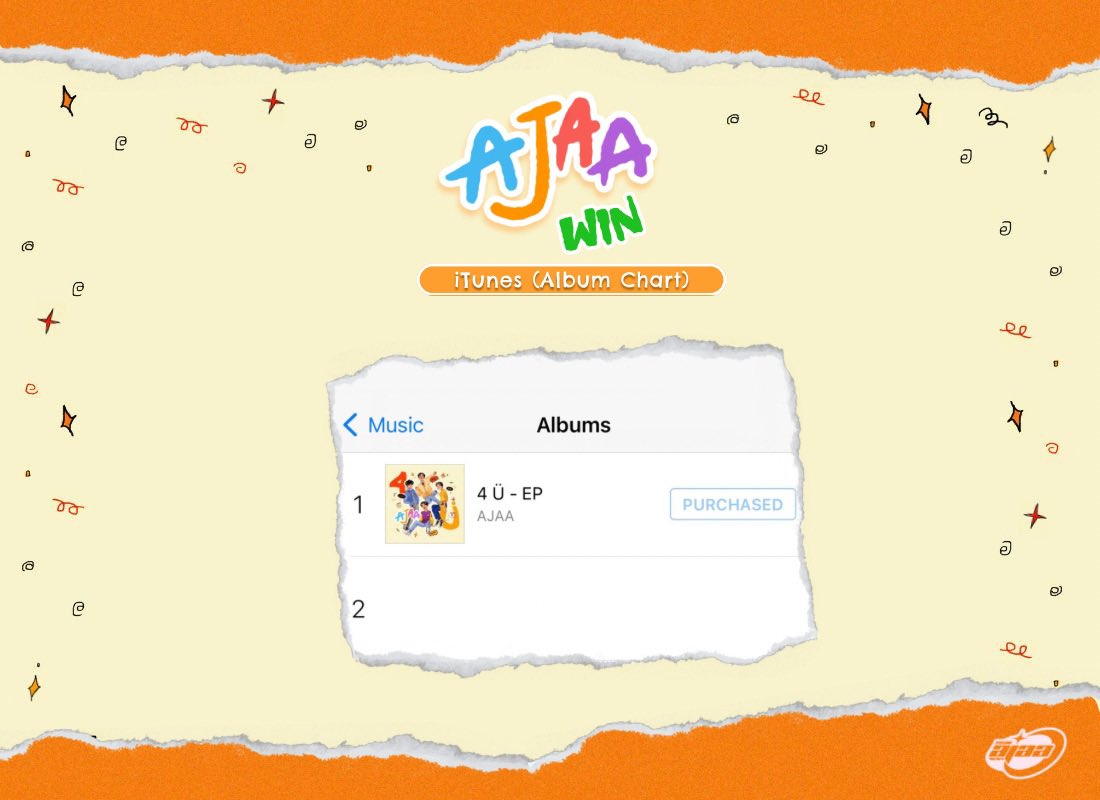 ajaavst's tweet photo. [💿] #AVST_Play! 

🏆 iTunes (Album Chart) - Rank #1 🏆

AJAA’s 4U EP is currently on the top spot in the iTunes chart and AJAA’s debut single ‘Hany’ is currently on second place! ✨

#AJAA_Debut #AJAA 
#AJAA_4U @AJAAofc https://t.co/wKFg7pF0SA