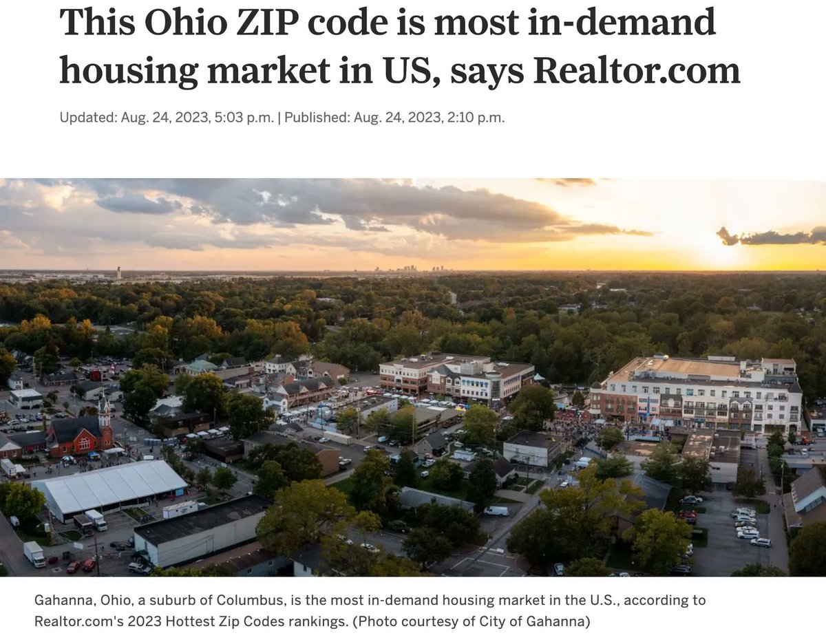 This Ohio ZIP code is most in-demand housing market in US! buff.ly/3YOSQBK Marc Elias, Realtor® is responsible for educating, negotiating and facilitating the buying/selling of residential real estate in Columbus, OH. #MarcEliasRealtor