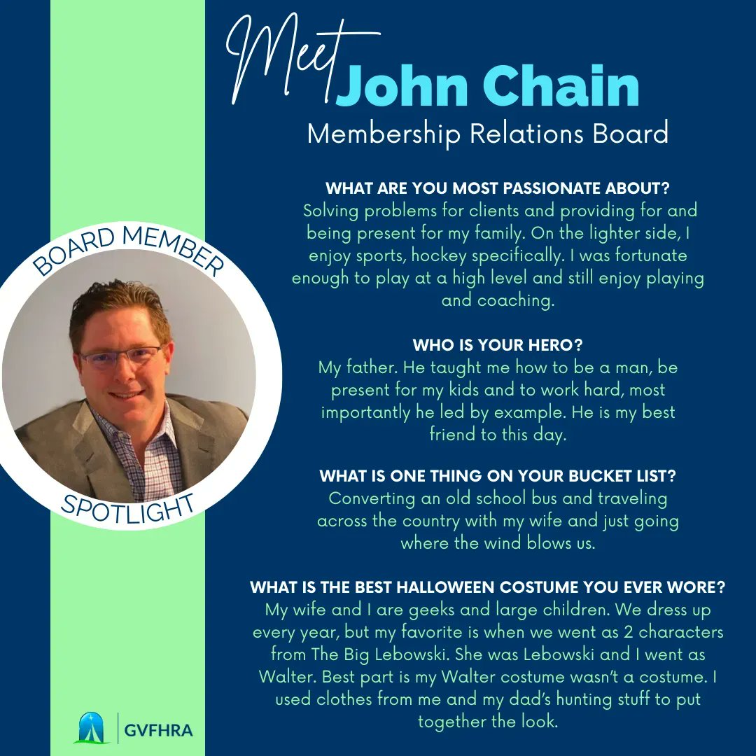 Meet John Chain! John is our Membership Relations Board. Learn more about John here ⬇️