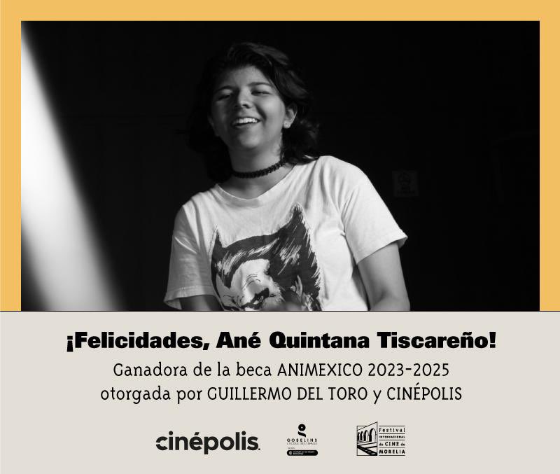 Es un orgullo continuar la sólida alianza con @RealGDT y @gobelins_paris para potenciar el talento y la pasión de jóvenes mexicanas y mexicanos, gracias a la beca #ANIMEXICO que está transformando vidas. ¡Felicidades por este logro, Ané Quintana @bubleous! @Cinepolis @FICM.