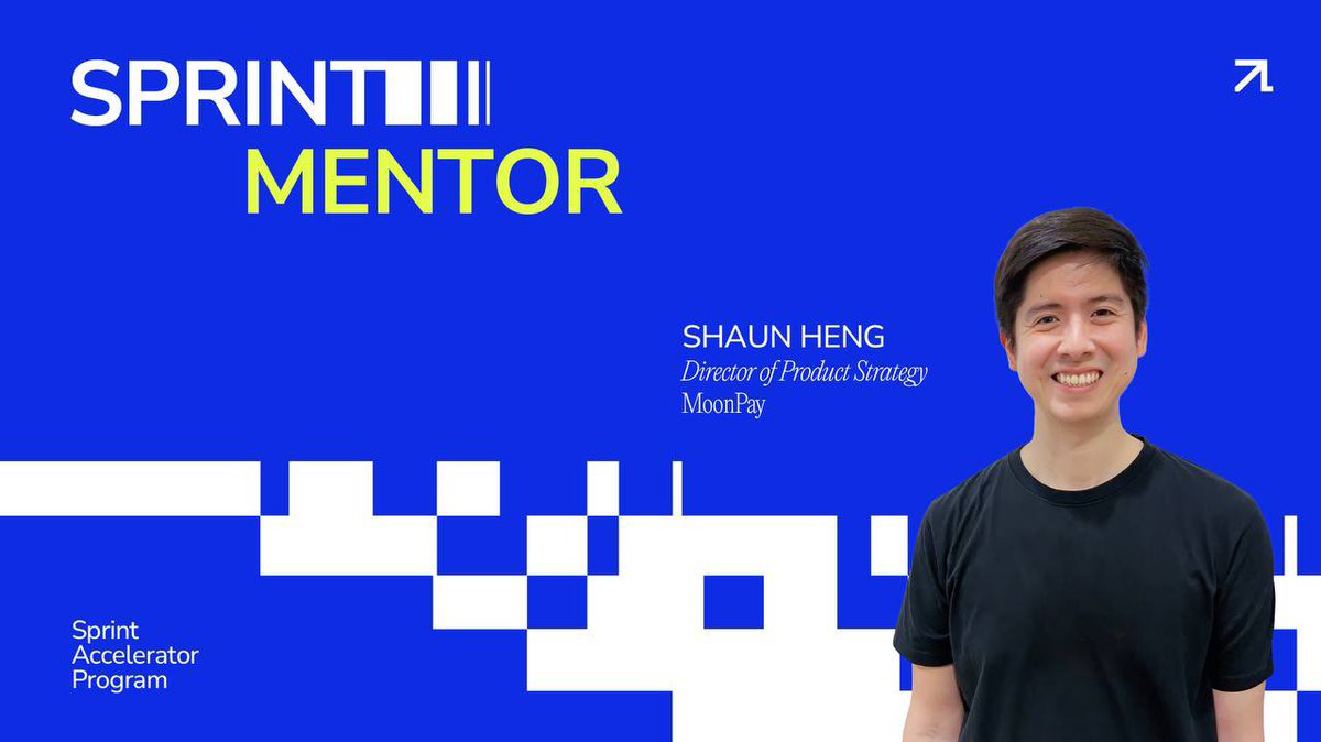 SprintAcc's tweet photo. ✨Meet our Sprint Mentor - @shaunhengcj Director of Product Strategy @moonpay 

Former VP @CoinMarketCap , Ex-Head of @TheSpartanLabs , and Venture Partner @HustleFundVC , Shaun brings years of experience as a previous founder and crypto native to the Sprint mentor line-up! 

1/2 https://t.co/Fj7u5j8ZjD