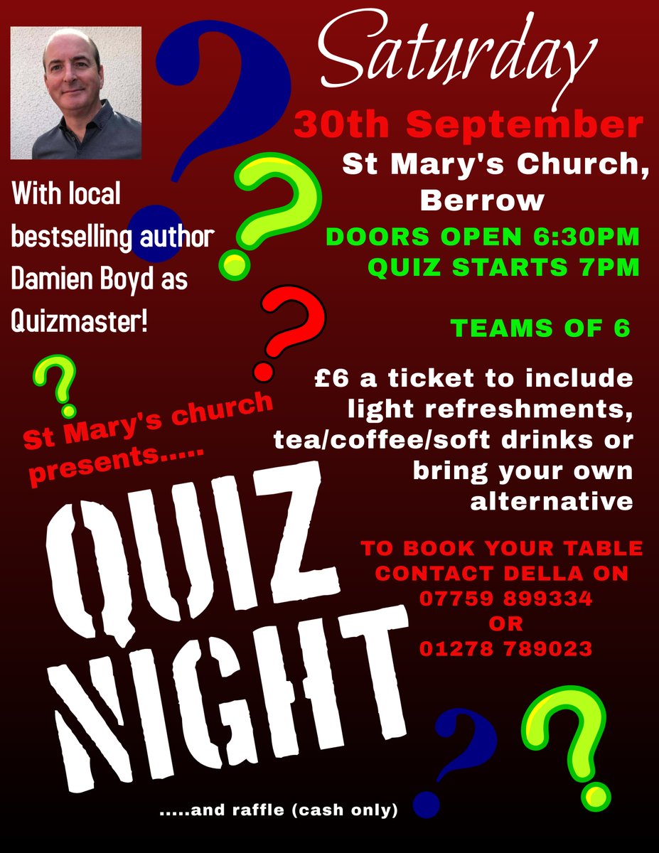 Quiz Night at St Mary's with Damien Boyd