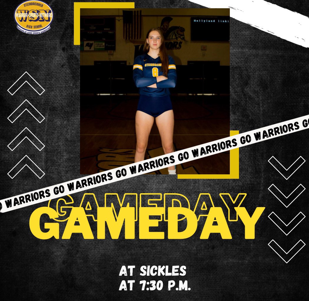 GSHSWSN's tweet image. It’s game day! Be sure to wish your Warriors good luck as they travel to Sickles to take on the Gryphons tonight at 7:30pm. #volleyball #GameDay #WSN