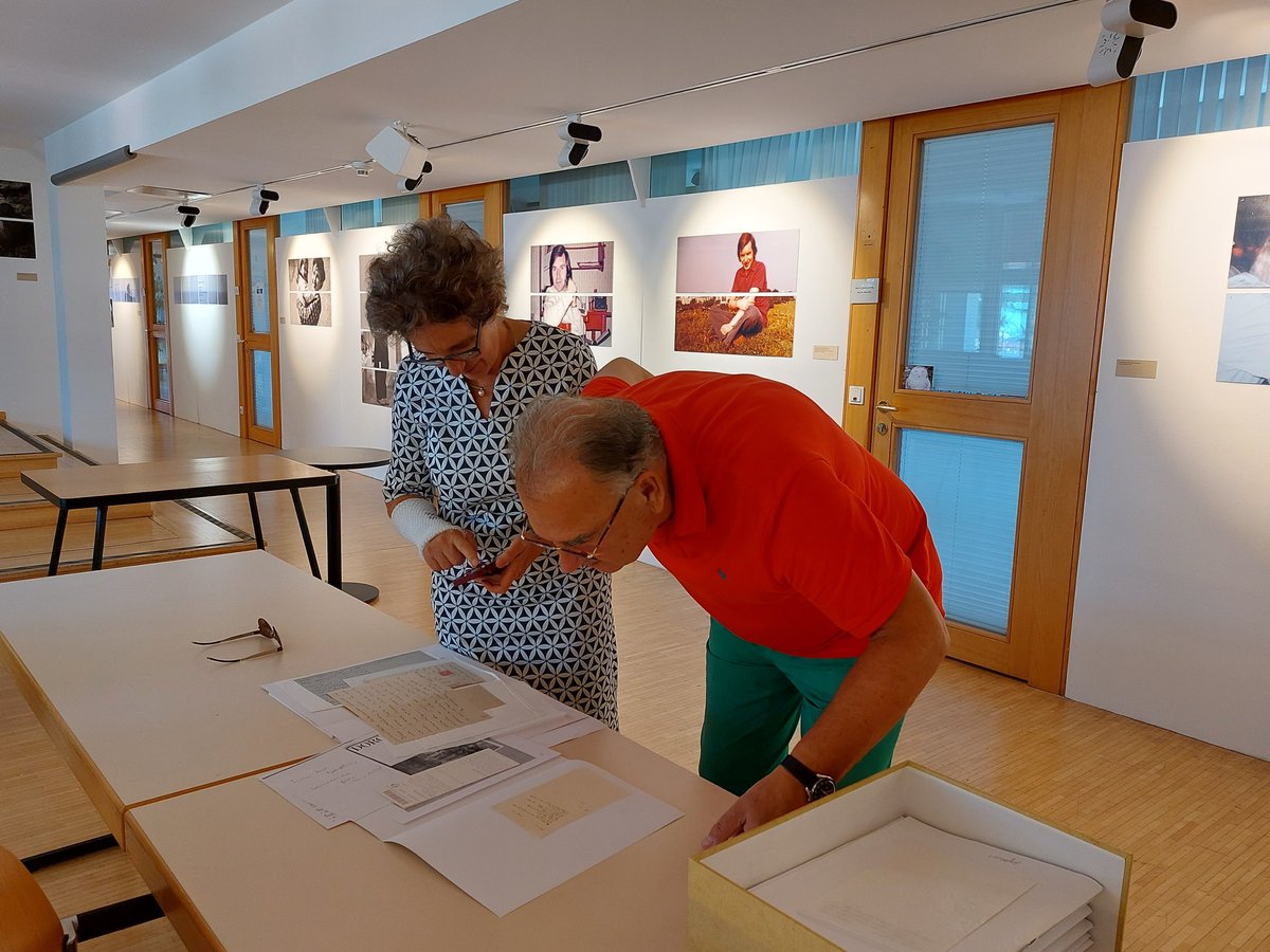 Heute hoher Besuch unserer Schwester-Universität <a href="/MedUniInnsbruck/">Medizinische Uni</a>: Rektor Wolfgang Fleischhacker und VR Christine Bandtlow im #Brennerarchiv <a href="/uniinnsbruck/">@uniinnsbruck@social.uibk.ac.at</a>