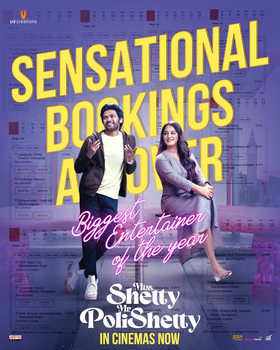 GetAllTalkies's tweet photo. Just watched #MissShettyMrPolishetty in #Addanki V Celluloid Satyanarayana theater. It's worth watching. Hilarious first half, good second half, and emotional climax #MSMP #MsShettyMrPolishetty @NaveenPolishety @UV_Creations @MsAnushkaShetty #MSMPReview https://t.co/JNbb34zGkm