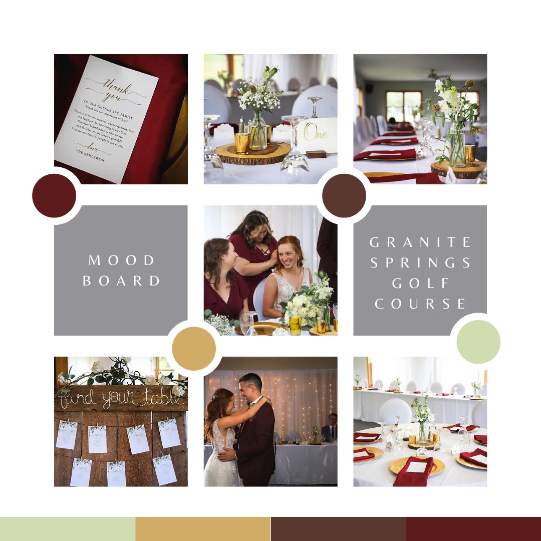 🍂 Fall is in the Air!🍂 Throw back to a setup we did at Granite Springs Golf course, where we used burgundy and golds to bring a rustic vibe to a stunning room! #halifax #eastcoastweddings #smallbusiness #bayside #golfcourse