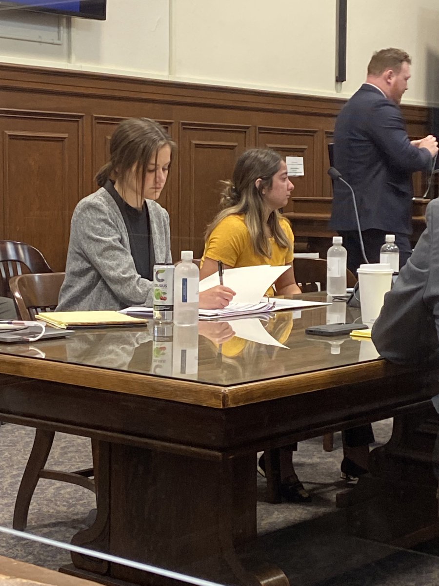 Sydney Powell already looks emotional this morning before her trial has even started for the stabbing death of her mother. If she is unable to remain in the courtroom, there’s a plan for her to watch from another area. Check out my trial preview in the paper and online.