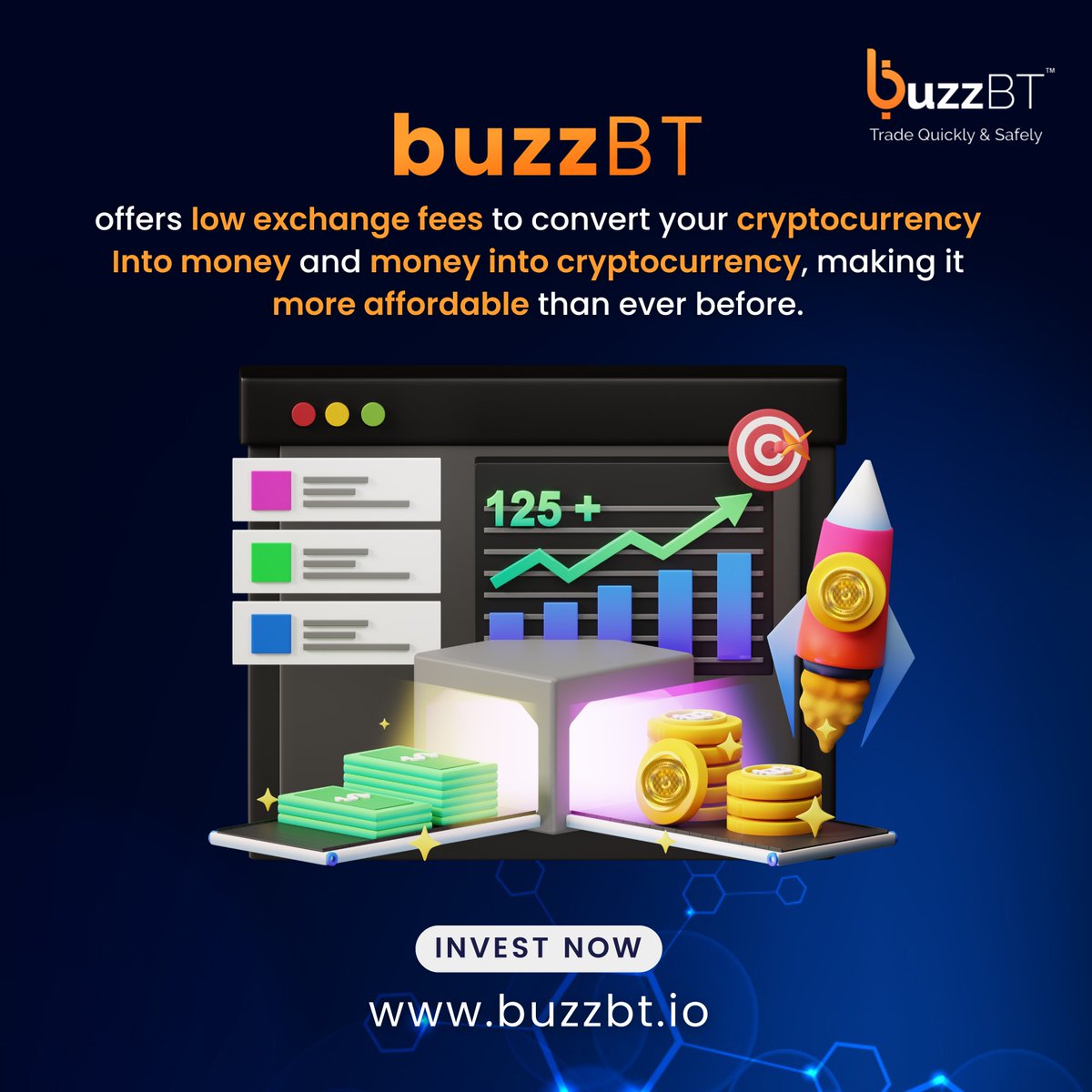 buzzBTOfficial's tweet photo. Experience cost-effective #cryptocurrency conversion with #buzzBT! Our platform provides low exchange fees for seamlessly converting your digital assets into money and vice versa, ensuring affordability and convenience. Unlock the power of hassle-free transactions today!
#BUBT https://t.co/AJN5W1eL4b