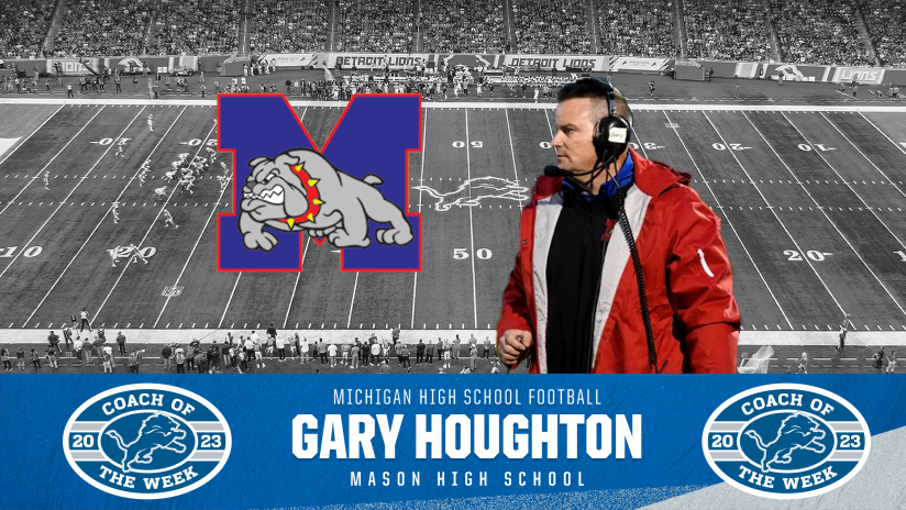 Congratulations to Coach Houghton for being named the Detroit <a href="/Lions/">Detroit Lions</a> High School Football Coach of the Week! Check out his interview and reaction to the honor! tinyurl.com/39wcrvy5 #masonbulldogs #FridayNightLights