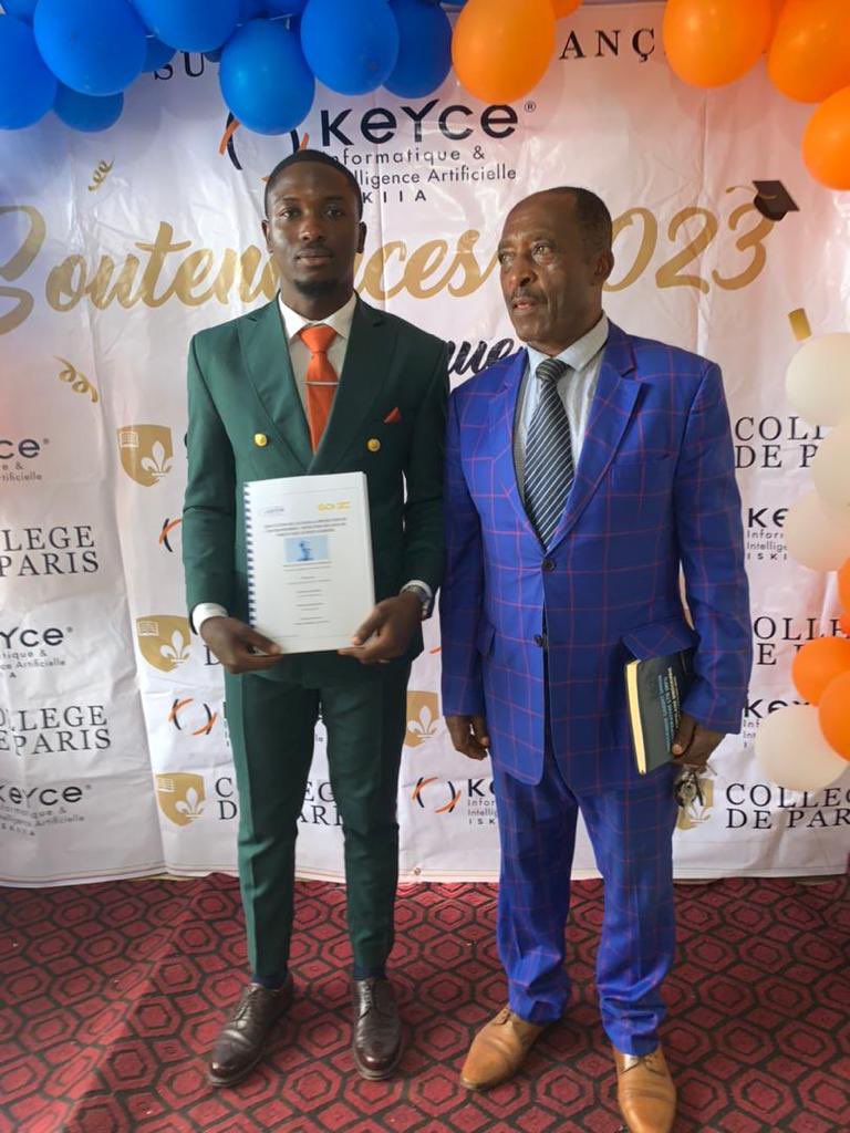 KeyceCameroun's tweet photo. [ Soutenance  Bachelor 3 ] 

Après avoir effectué son stage, l’étudiant EFUENGHO CARLSON a soutenu hier le 07/08/2023. Félicitations pour ta mention champion 🎉💪🏼

Thème : Utilisation de l’IA pour la détection des feux de foret

#soutenance2023 #keyce #ia https://t.co/jJp7ZWw8hu
