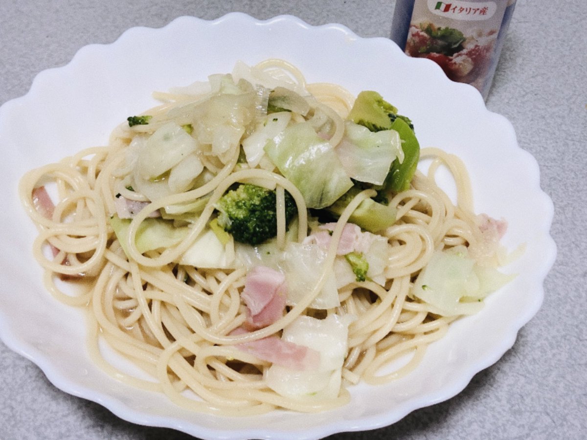 今夜は和風パスタ(*´༥`*)