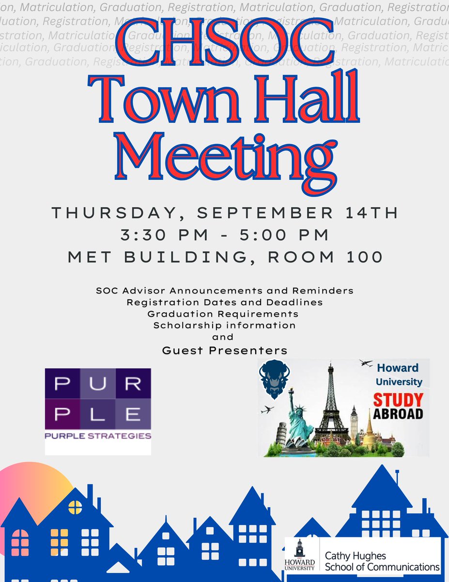 howarduchsoc's tweet photo. It's time to gather, learn, listen and share your experiences. See you next Thursday. #CHSOC https://t.co/qiqqtEXpT7
