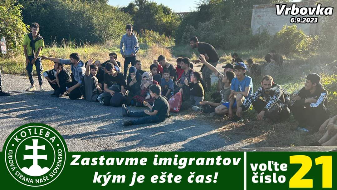 dsss_oficialni's tweet photo. Problém migrace zasahuje před volbami Slovensko čím dál více. Řešením je volit stranu, která to skutečně chce řešit. Kotlebovci- #LSNS! 👍🇨🇿🤝🇸🇰 https://t.co/ZW9Mz2pf40