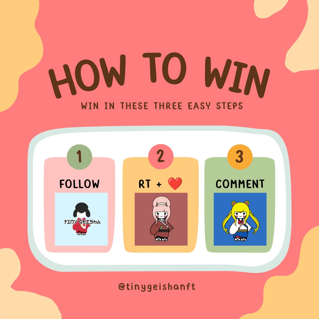 lizmoneyweb's tweet photo. FREE $TIP DAILY! +
Upcoming ANNIVERSARY EVENT +
P200 #GCASH #GIVEAWAY! 🔥💕

1️⃣Follow @lizmoneyweb @TinyGeishaNFT
2️⃣RT + ❤️  
3️⃣Tag 3 friends &amp; comment "Happy Anniv TG! Send $tip @tipcoineth"

⏳48 HRS https://t.co/RBcT2efWLg