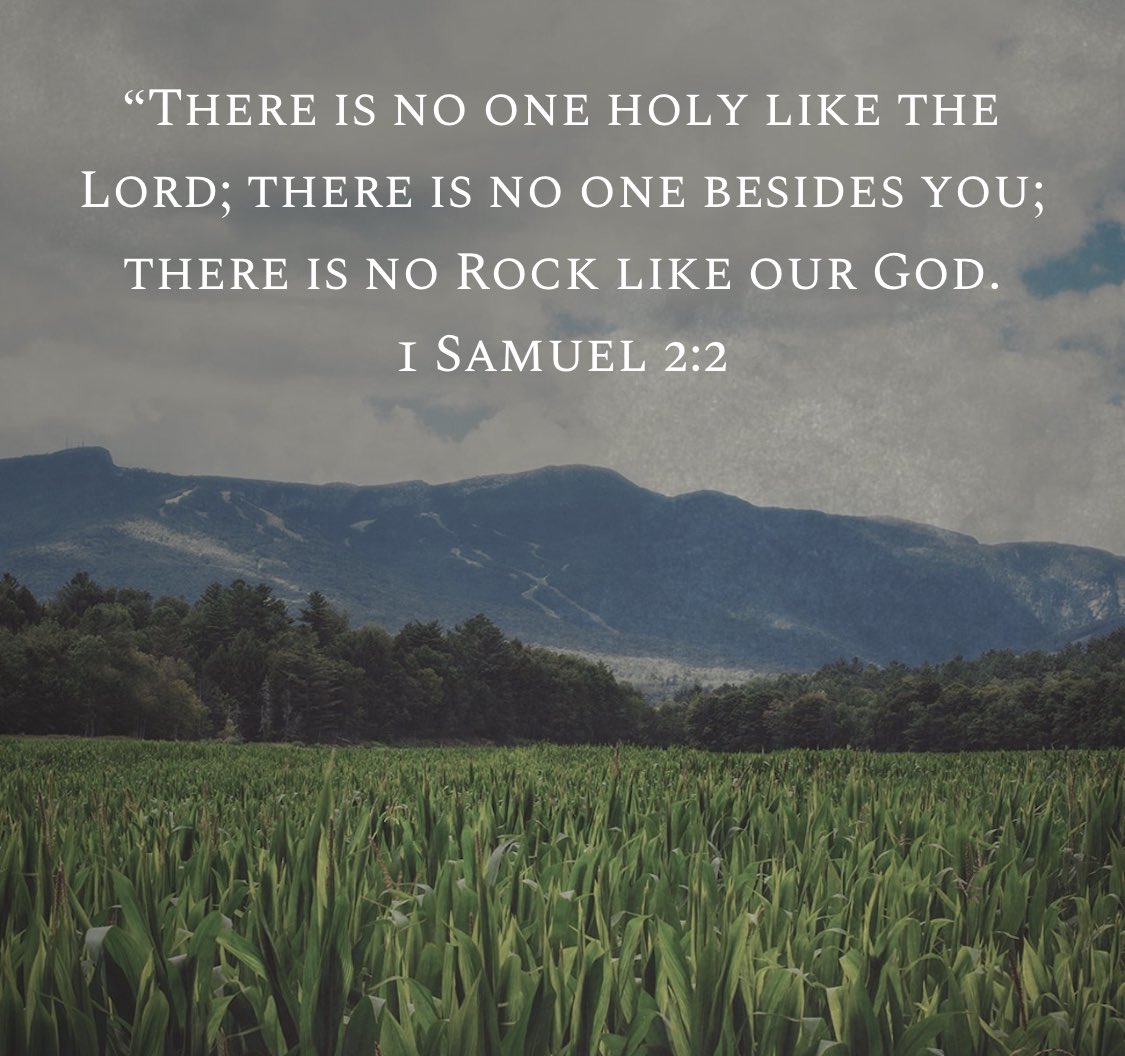 ““There is no one holy like the Lord; there is no one besides you; there is no Rock like our God.”
1 Samuel 2:2 NIV 

#InfernoMob 🔥 
#PatriotsCross ✝️
#UnitedWeStand 🗽
#UWS369 🇺🇸
#SunnysPatriots 🌞 

#Amen #GodIsGood 🙌🏼#BibleVerseoftheDay 🙏🏼 

bible.com/bible/111/1sa.…