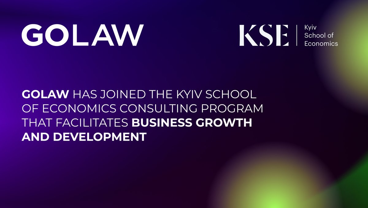 GOLAW has joined the Kyiv School of Economics consulting program that facilitates business growth.

As part of the initiative, KSE experts are providing tailored consultations to the firm, with a primary focus on enhancing business processes: bit.ly/44NMfst