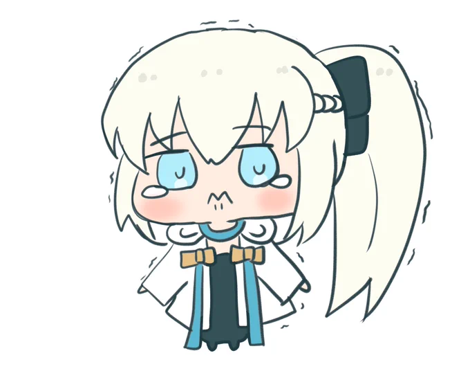 #私の作品知ってもらえたら幸せの極み#もるがんちゃんFGOのモルガン陛下をゆるくした、「もるがんちゃん」を描いてます(。-人-。) 