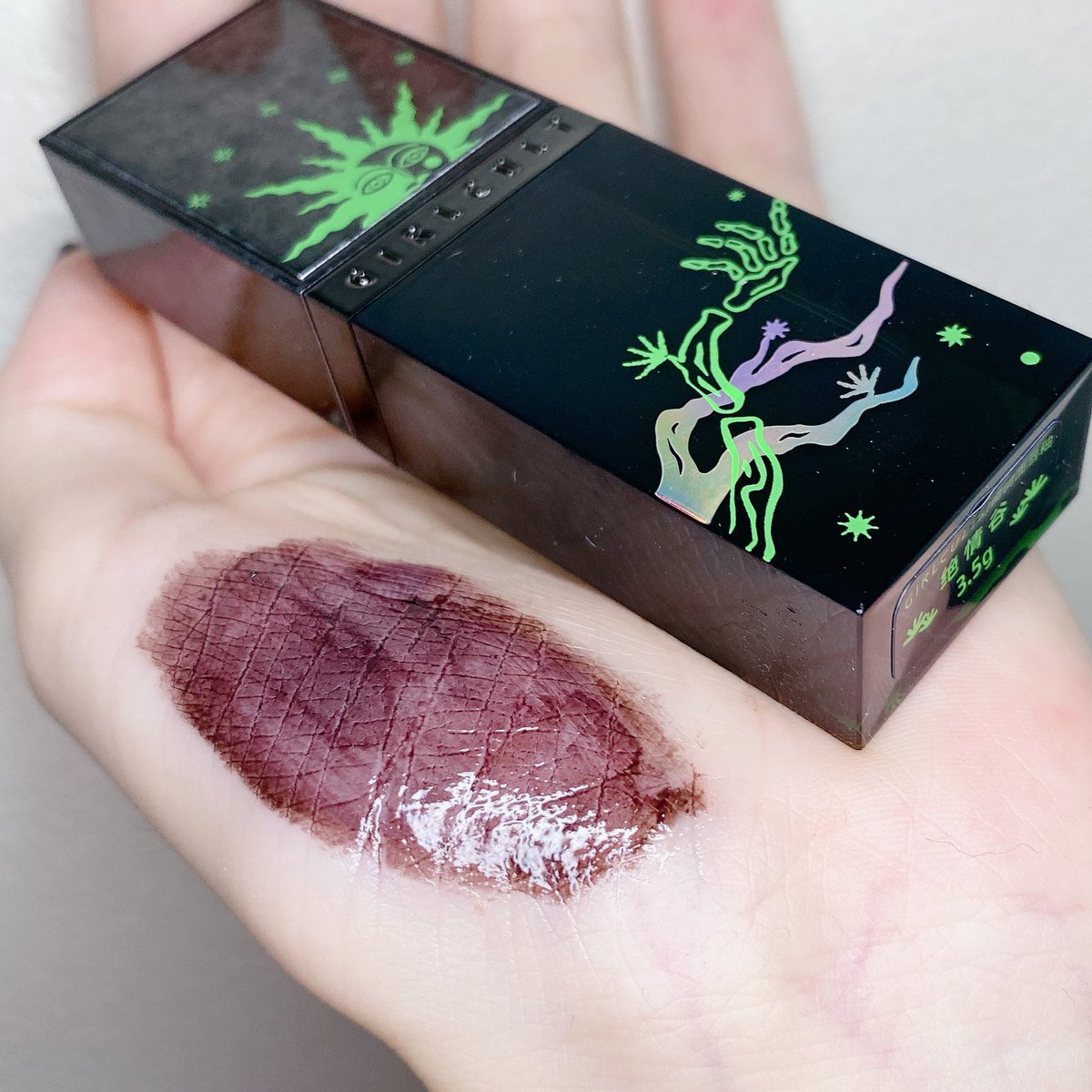 Ag紫檀(紅木)外装クリップ付きオーダー品 メガ割購入品 GIRLCULTのこちらのリップ、3本目としてJ79 のシアーな