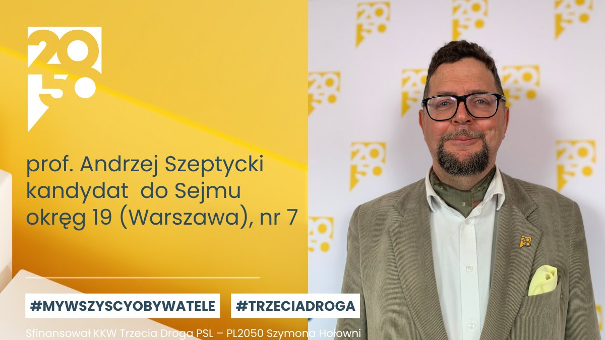 Startuję do Sejmu, że wraz z ekipą Polski 2050 i Trzeciej Drogi, żeby zmieniać Polskę. Chcemy przezwyciężyć konflikt dzielący nasz kraj i stworzyć Polskę na pokolenia. Mój program to #polskawykształcona #polskaróżnorodna #polskaeuropejska, a hasło #mywszyscyobywatele.