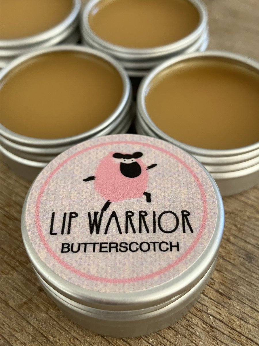 We have cooked up a limited edition batch of butterscotch and gold shimmer Lip Warrior in time for Autumn school bags! Same healing and protecting formula with natural mica for a hint of sheen. Available on Etsy UK along with the Original. lipwarrior.etsy.com